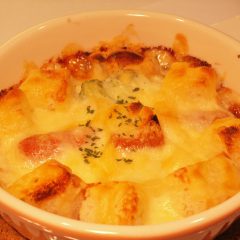 もち味噌チーズグラタン